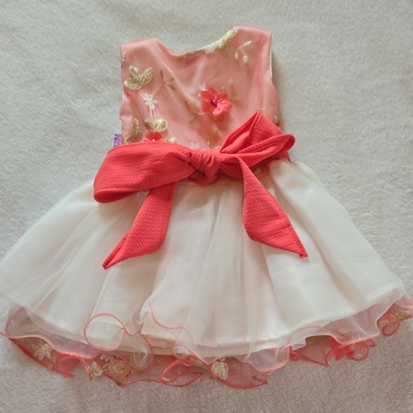 NWT Sz1 Baby FLUFFY Princess Vibes FlowerGirl Regal Baby Dazzle First Birthday - Picture 12 of 13